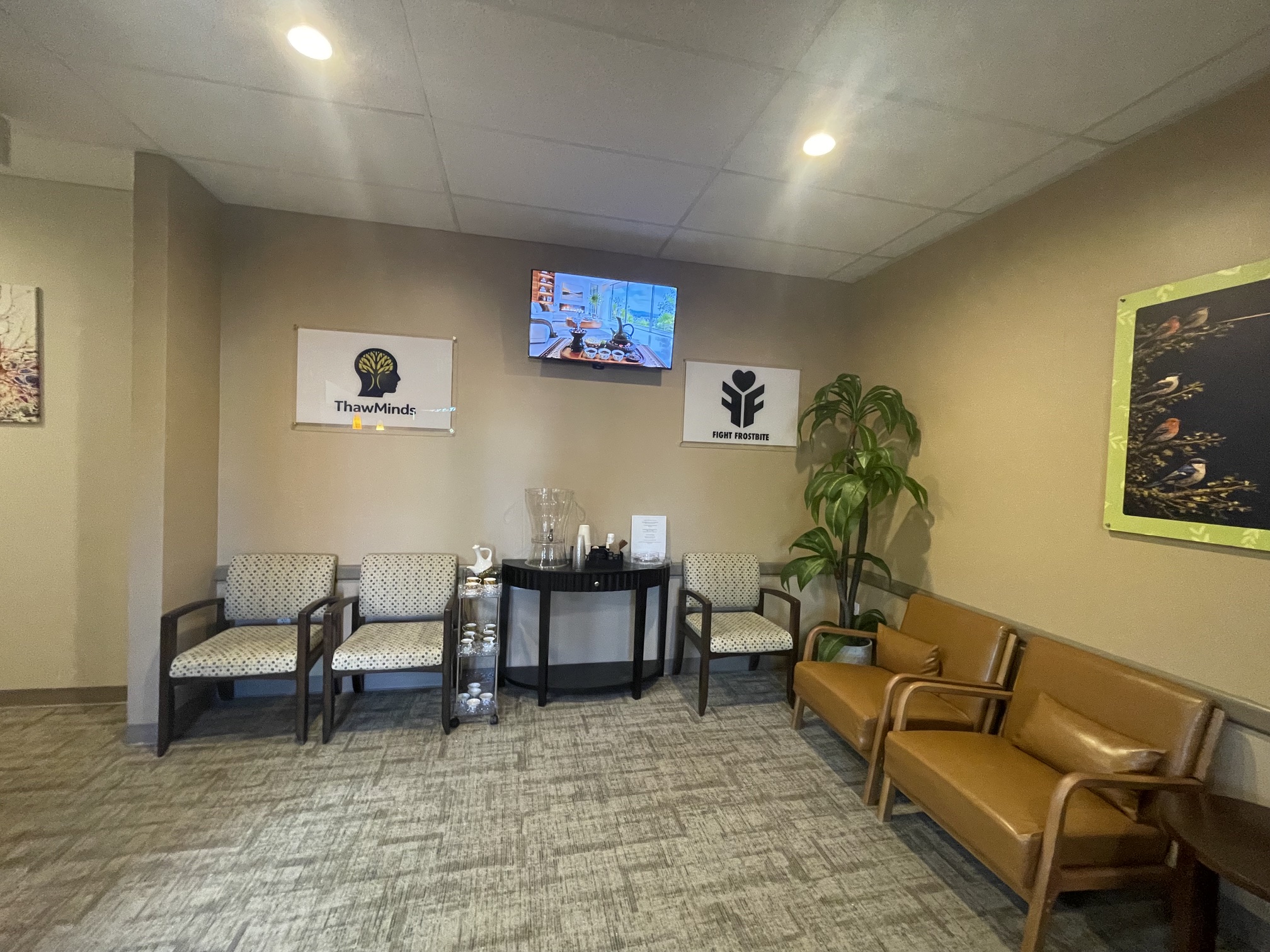 ThawMinds reception and waiting area